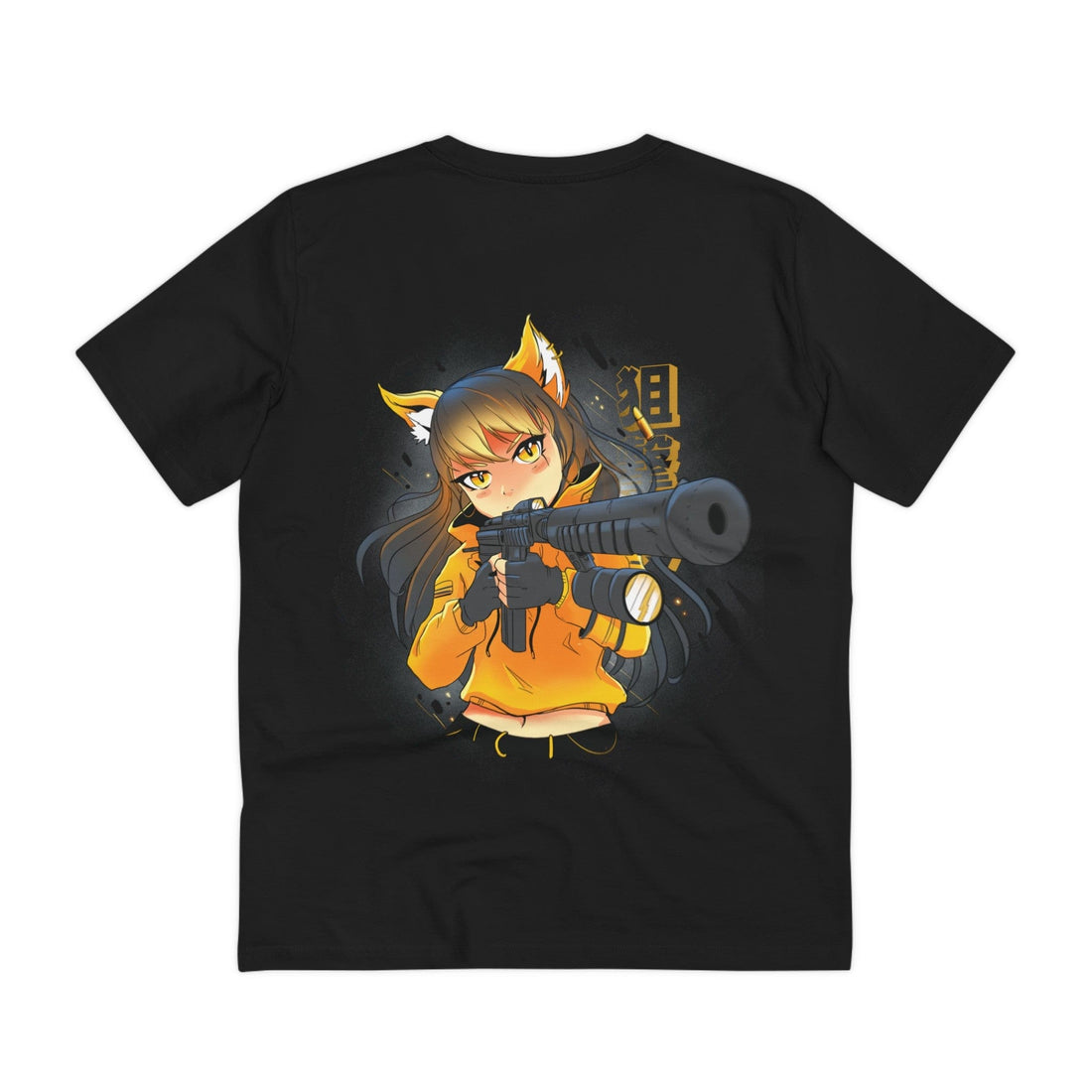 Printify T-Shirt Black / 2XS Sniper Weapon Girl - Anime World - Back Design