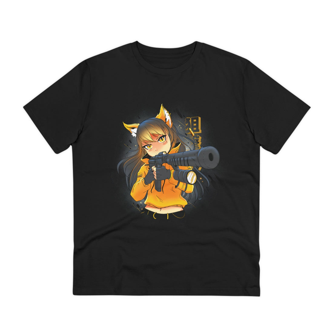 Printify T-Shirt Black / 2XS Sniper Weapon Girl - Anime World - Front Design
