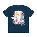 Printify T-Shirt French Navy / 2XS Snowdrop - Flowers with Fairies - Back Design