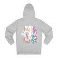 Printify Hoodie Heather Grey / S Snowdrop - Flowers with Fairies - Hoodie - Back Design