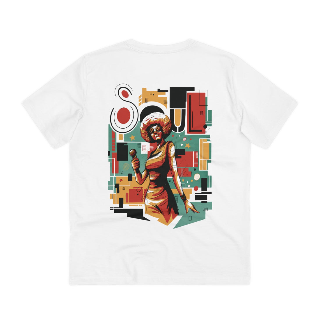 Printify T-Shirt White / 2XS Soul - Abstract Music - Back Design