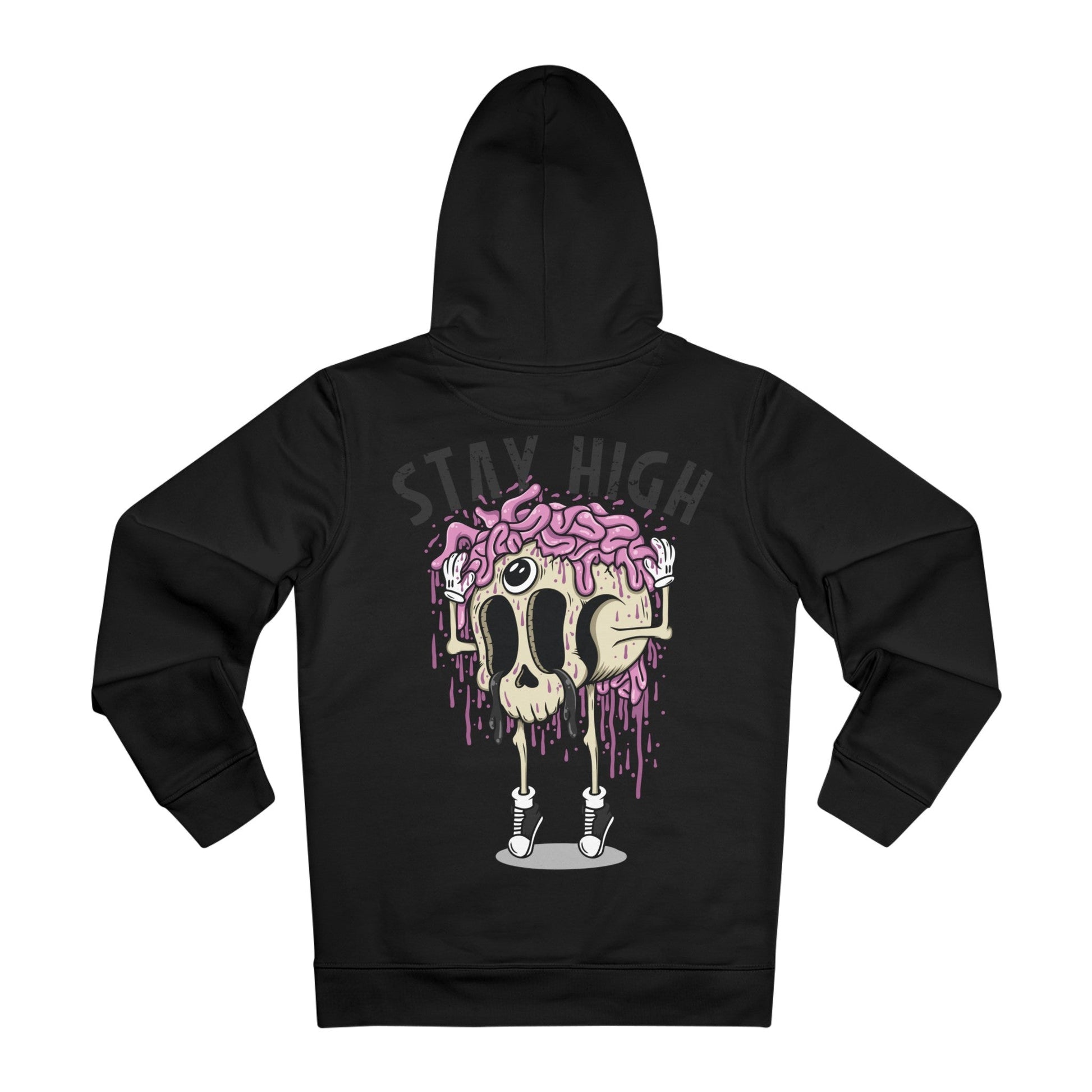 Printify Hoodie Black / 2XL Stay High Skull - Streetwear - I´m Fine - Hoodie - Back Design