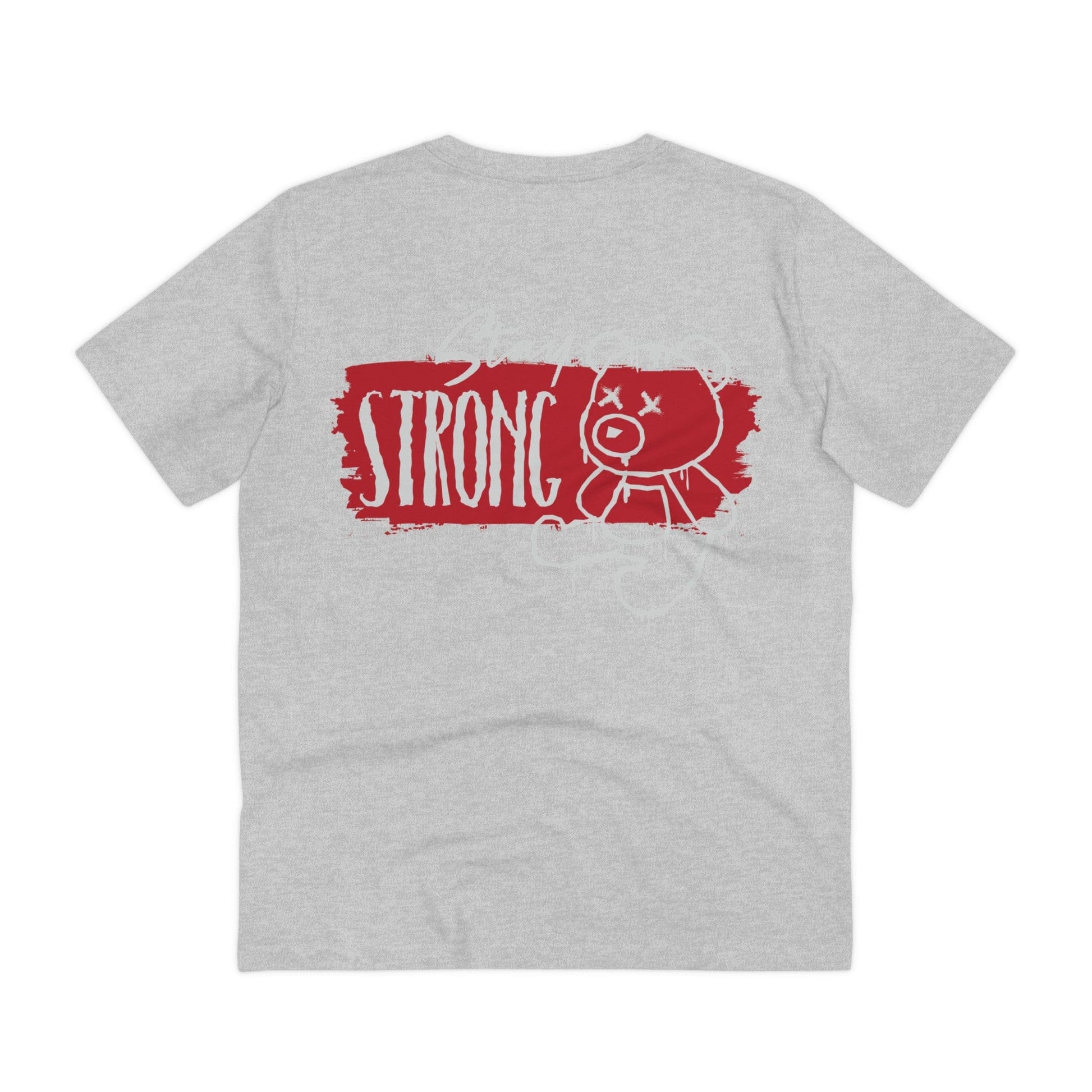 Printify T-Shirt Heather Grey / 2XS Stay Strong Bear - Streetwear - Teddy - Back Design