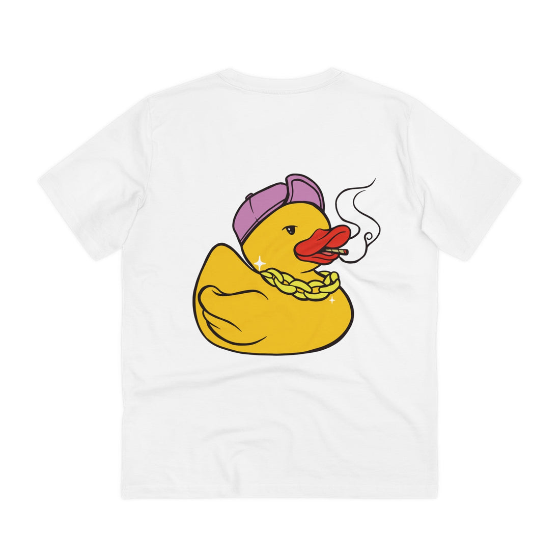 Printify T-Shirt White / 2XS Stoner - Rubber Duck - Back Design