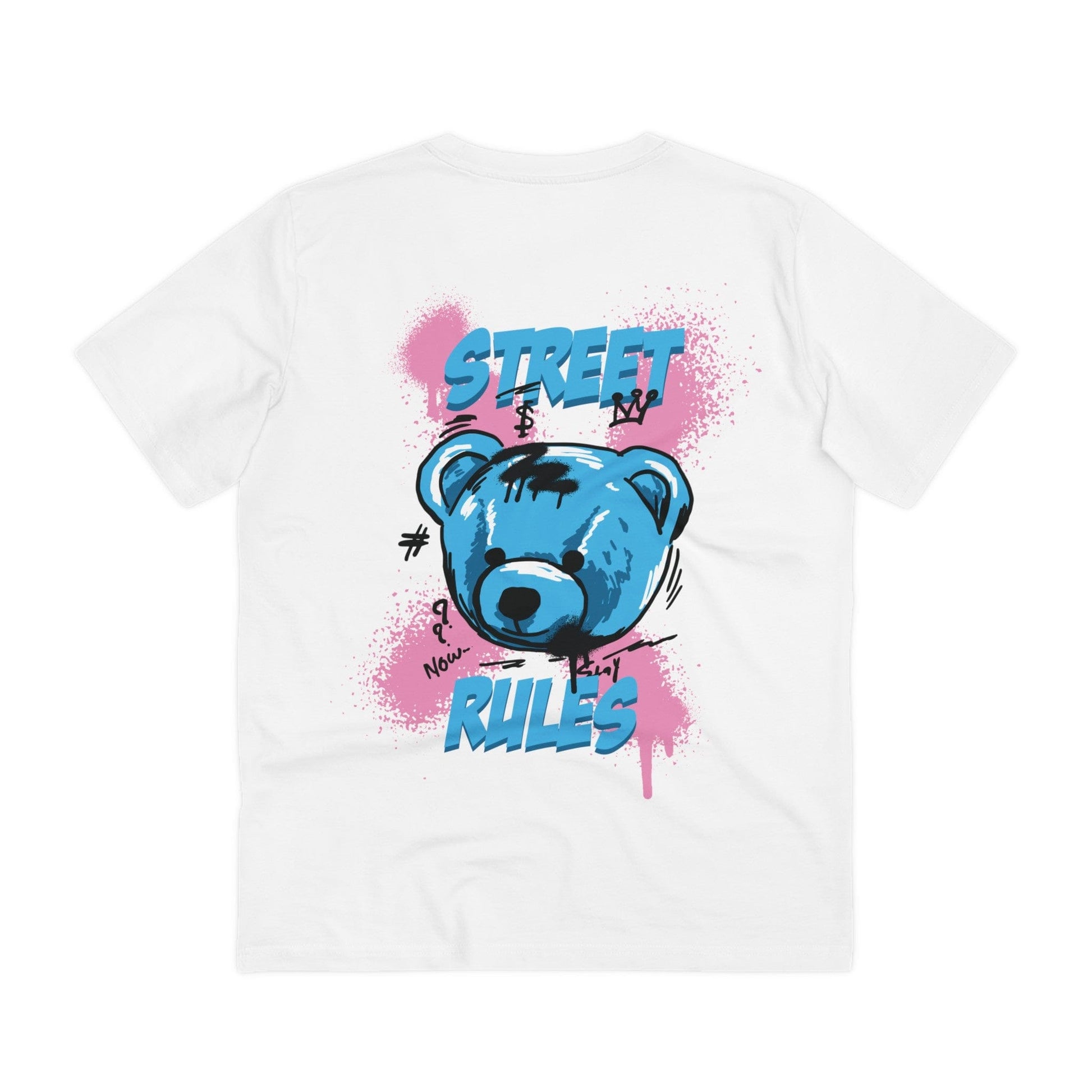 Printify T-Shirt White / 2XS Street Rules Bear - Streetwear - Teddy - Back Design