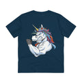 Printify T-Shirt French Navy / 2XS Strong Mad Unicorn - Unicorn World - Back Design