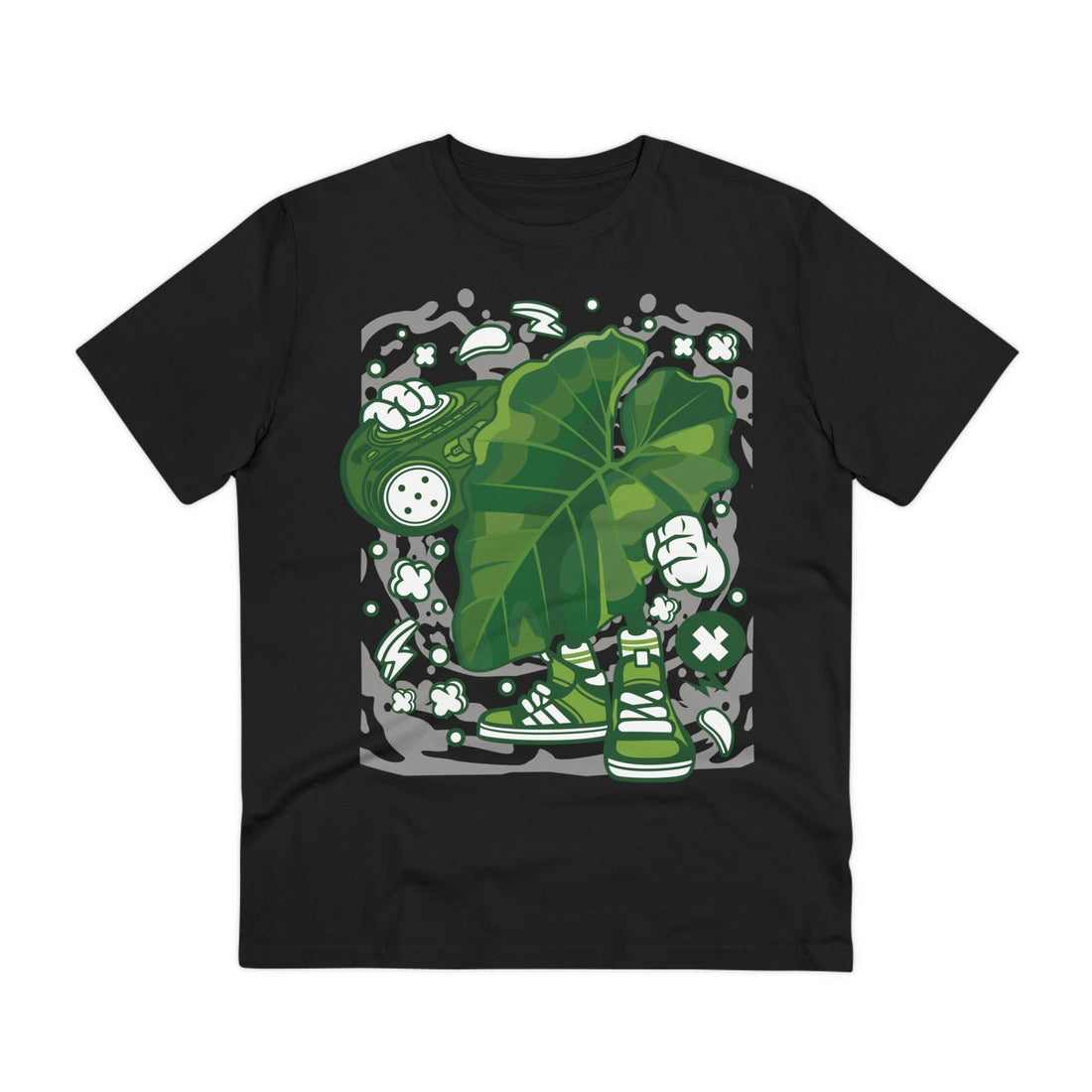 Printify T-Shirt Black / 2XS Subincisum - Cartoon Plants - Front Design