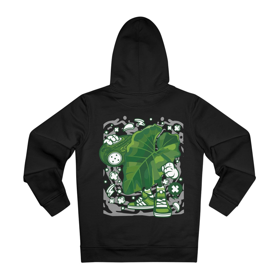 Printify Hoodie Black / 2XL Subincisum - Cartoon Plants - Hoodie - Back Design