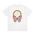 Printify T-Shirt White / 2XS Sun Powered Body Butterfly - Hippie Retro - Front Design