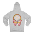 Printify Hoodie Heather Grey / S Sun Powered Body Butterfly - Hippie Retro - Hoodie - Back Design