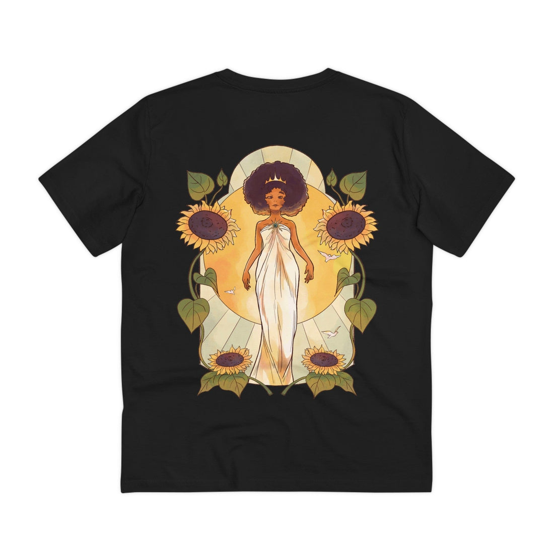 Printify T-Shirt Black / 2XS Sunflower Princess - Fairy Tail World - Back Design