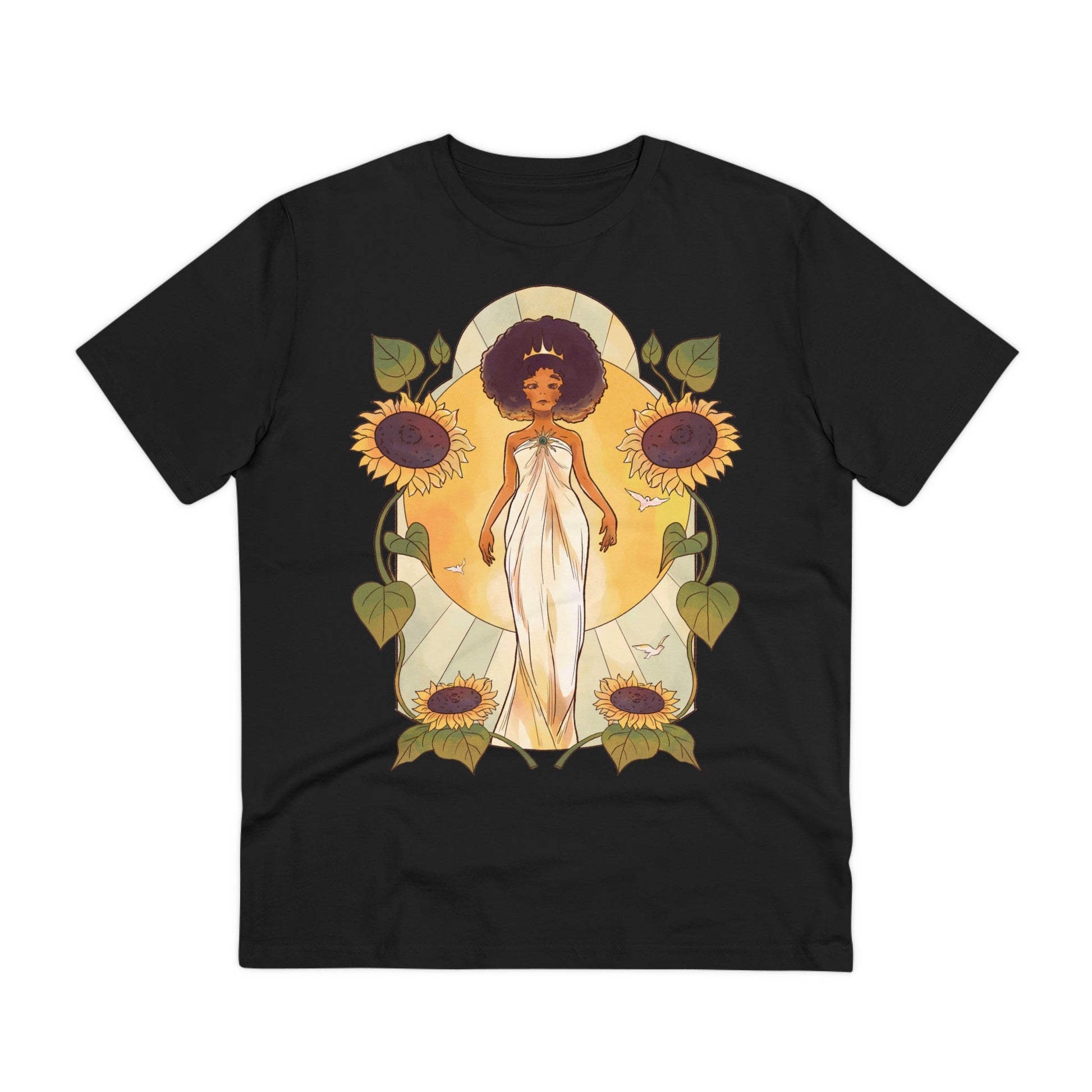 Printify T-Shirt Black / 2XS Sunflower Princess - Fairy Tail World - Front Design