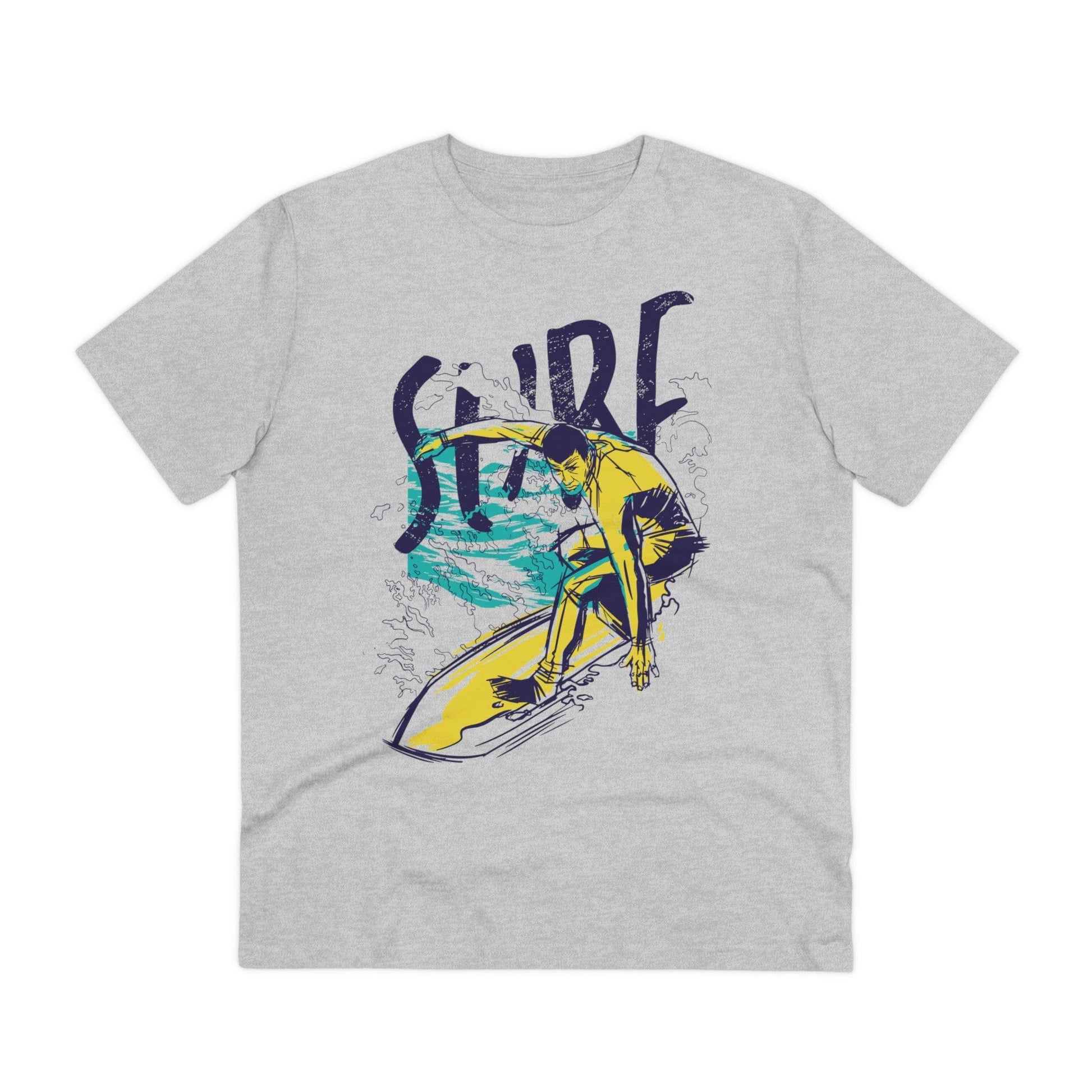 Printify T-Shirt Heather Grey / 2XS Surf - Grunge Sports - Front Design