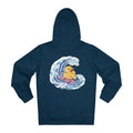 Printify Hoodie French Navy / S Surfing - Rubber Duck - Hoodie - Back Design