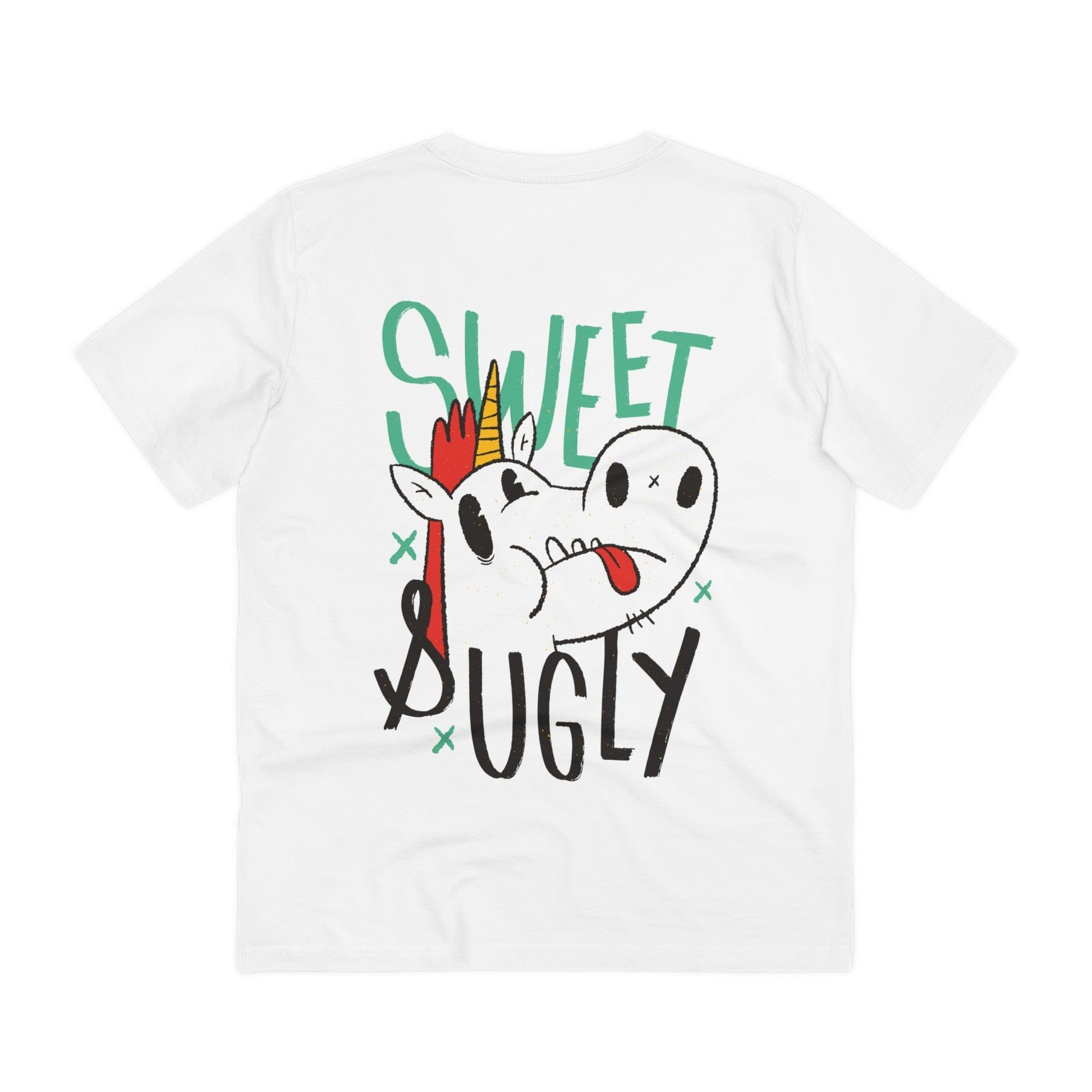 Printify T-Shirt White / 2XS Sweet & Ugly Unicorn - Unicorn World - Back Design