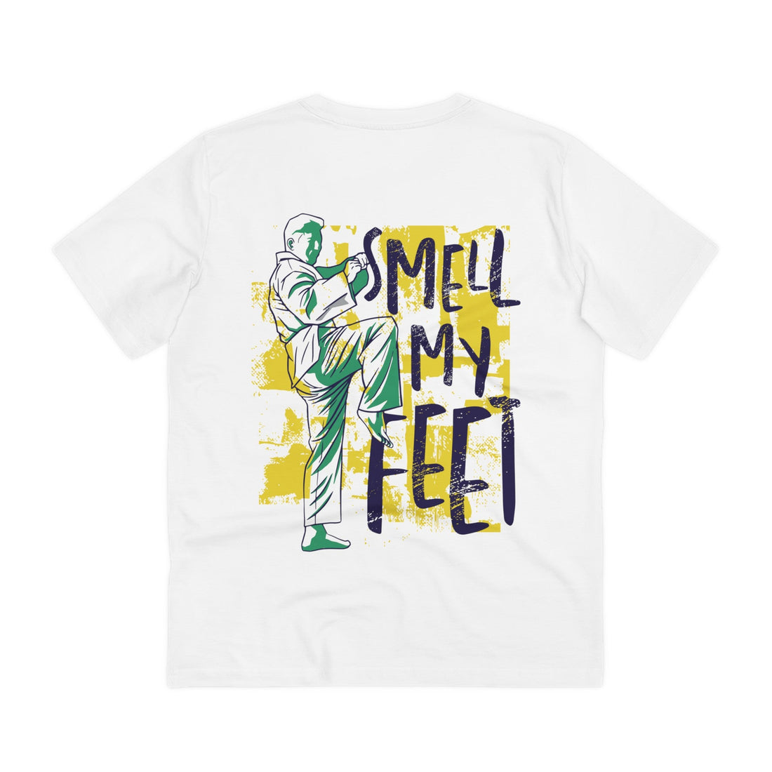 Printify T-Shirt White / 2XS Taekwando Smell my Feet - Grunge Sports - Back Design