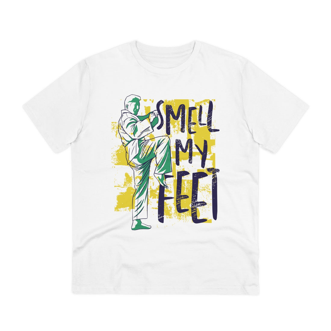 Printify T-Shirt White / 2XS Taekwando Smell my Feet - Grunge Sports - Front Design