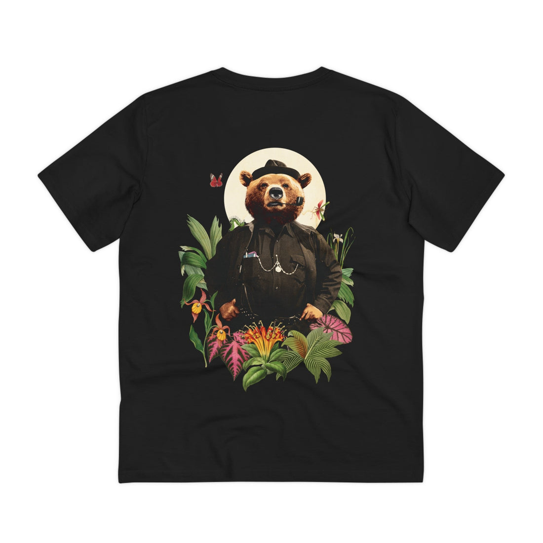Printify T-Shirt Black / 2XS The Bear - Animal Human - Back Design
