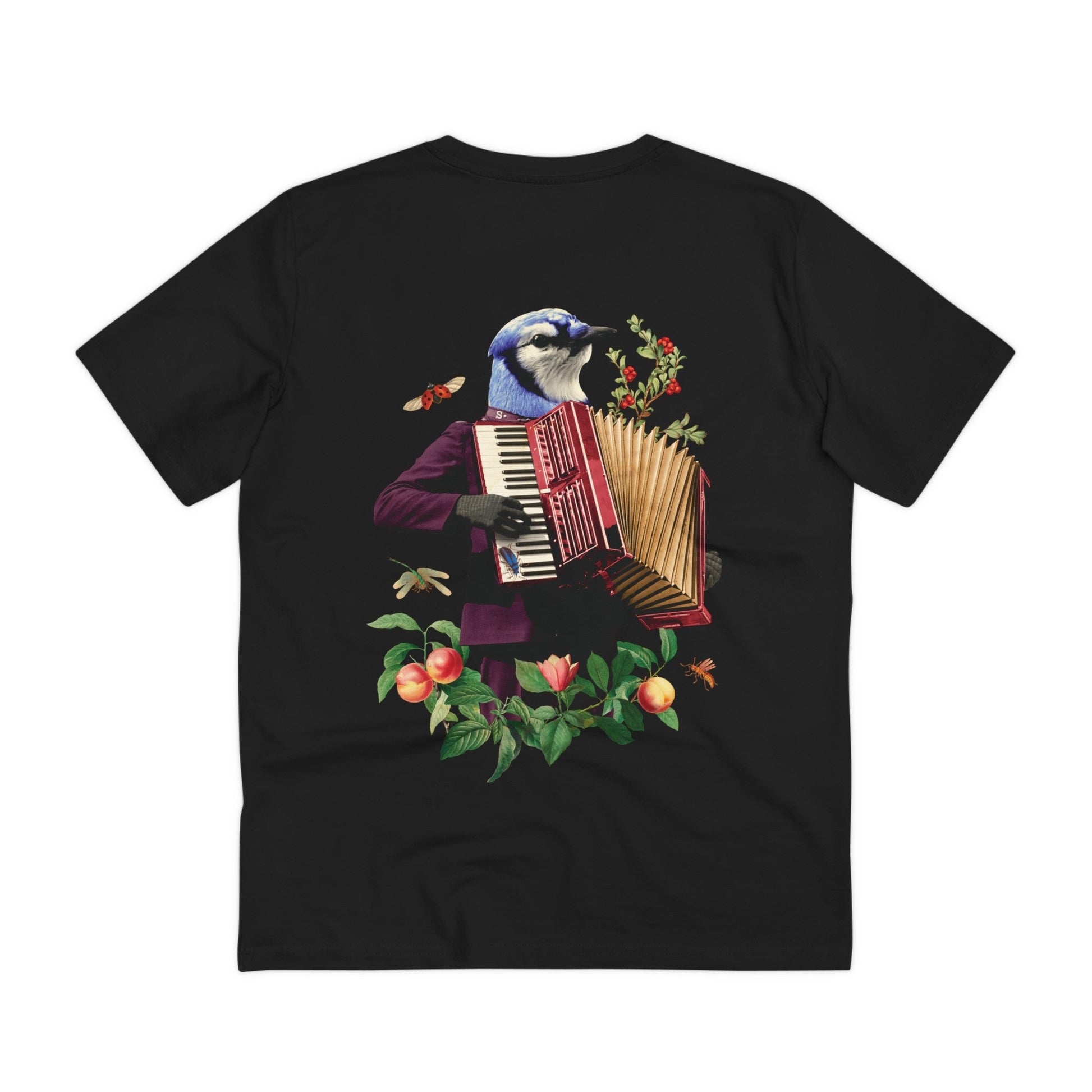 Printify T-Shirt Black / 2XS The Bird - Animal Human - Back Design