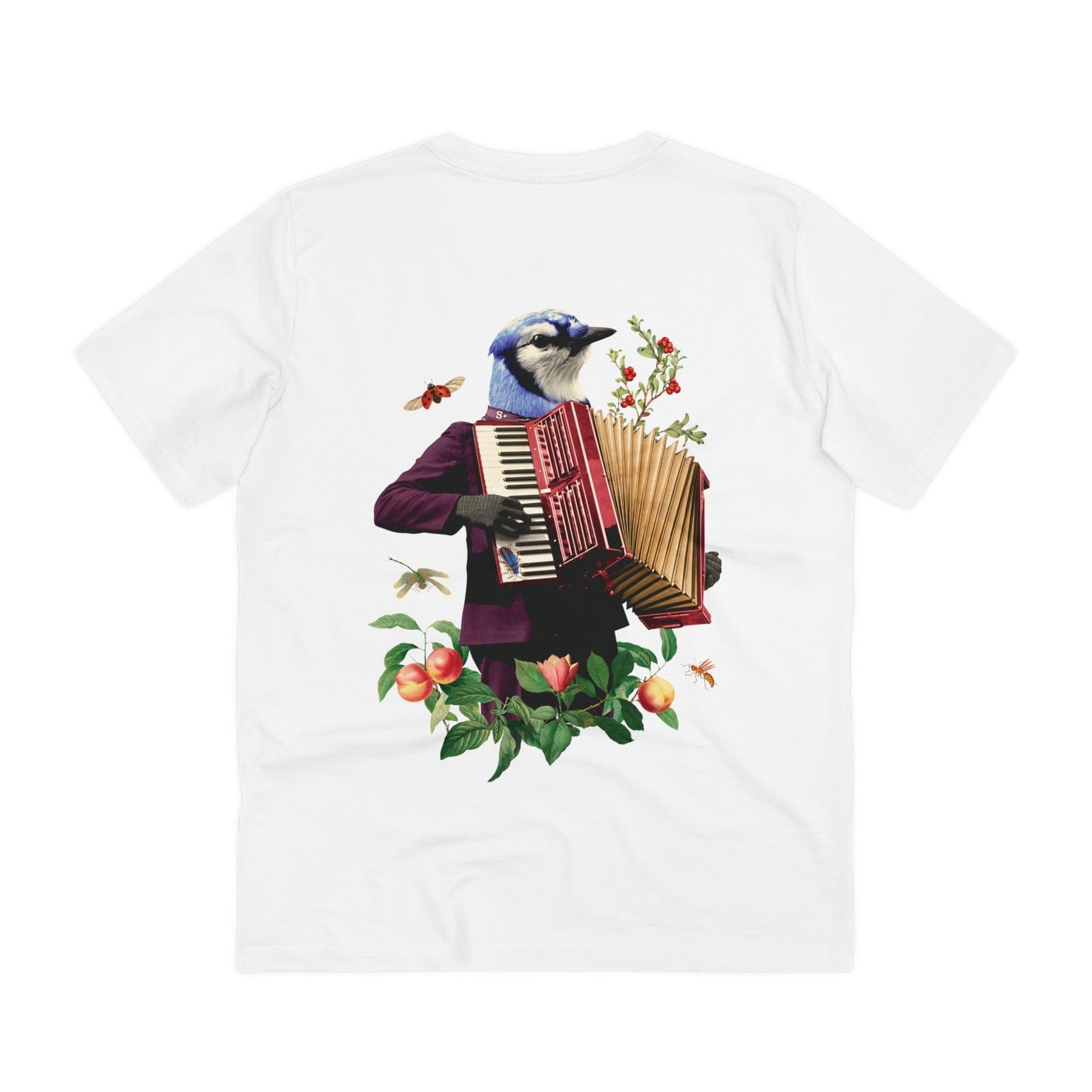 Printify T-Shirt White / 2XS The Bird - Animal Human - Back Design