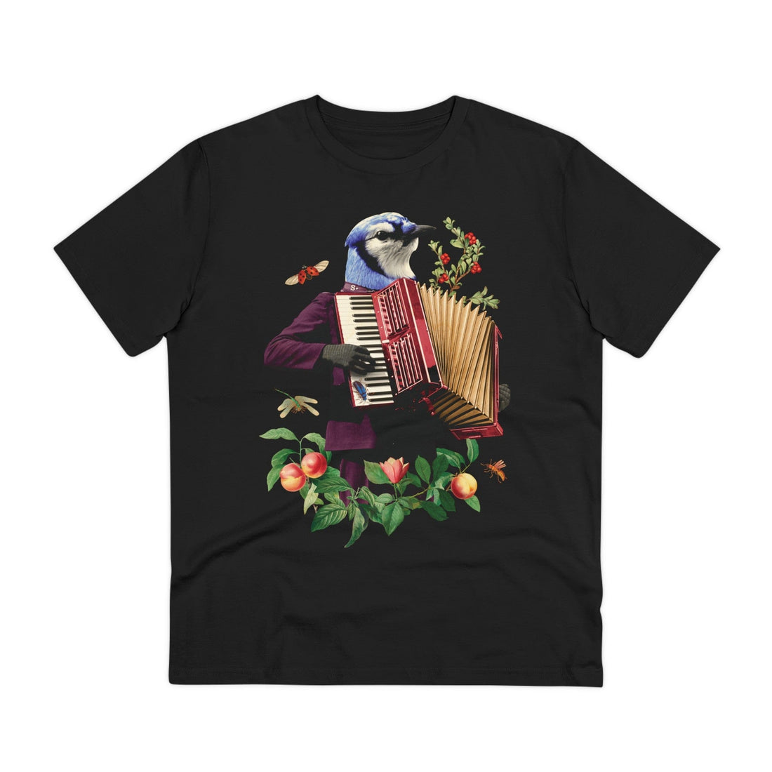 Printify T-Shirt Black / 2XS The Bird - Animal Human - Front Design