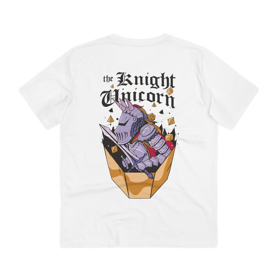 Printify T-Shirt White / 2XS The Knight Unicorn - Unicorn World - Back Design