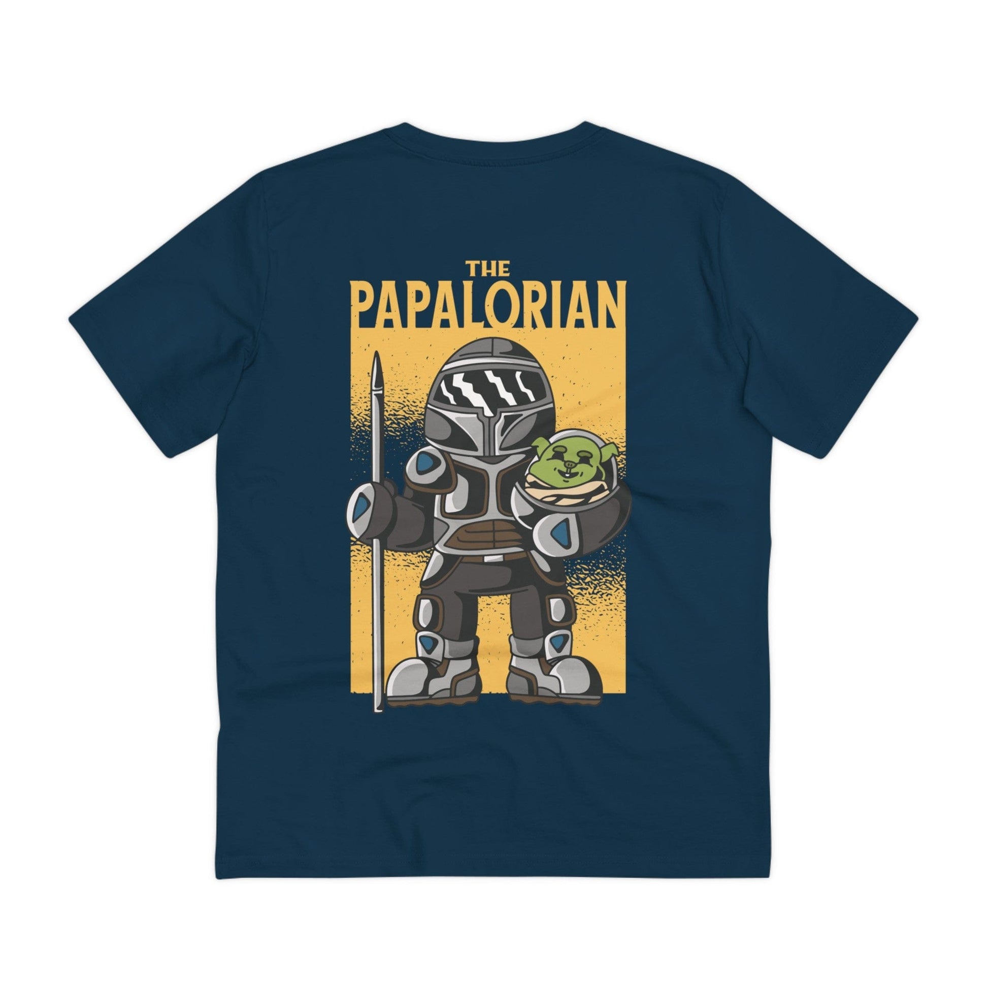 Printify T-Shirt French Navy / 2XS The Papalorian - Film Parodie - Back Design