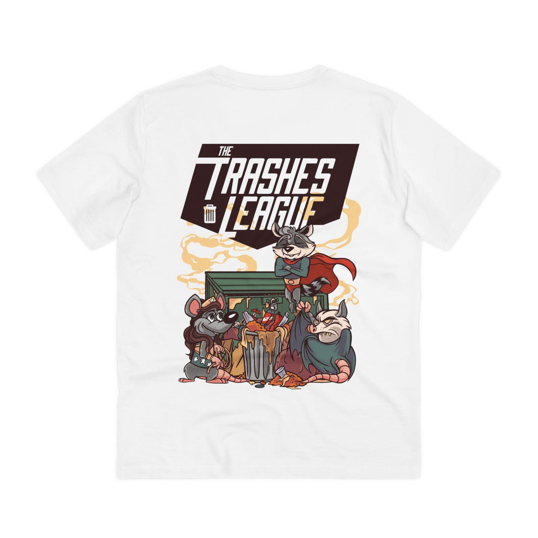 Printify T-Shirt White / 2XS The Trashes League - Film Parodie - Back Design