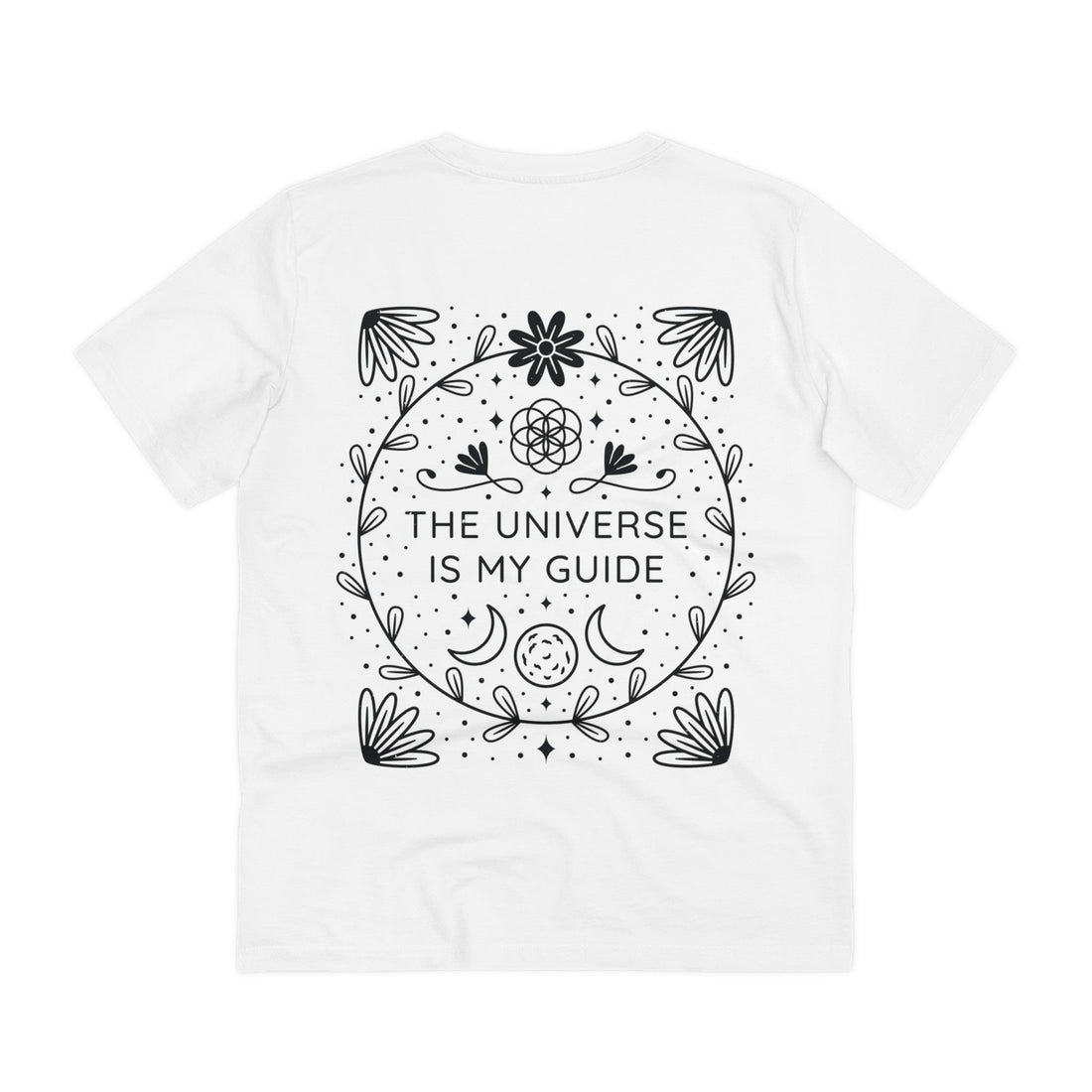 Printify T-Shirt White / 2XS The Universe is my Guide - Universe Quotes - Back Design