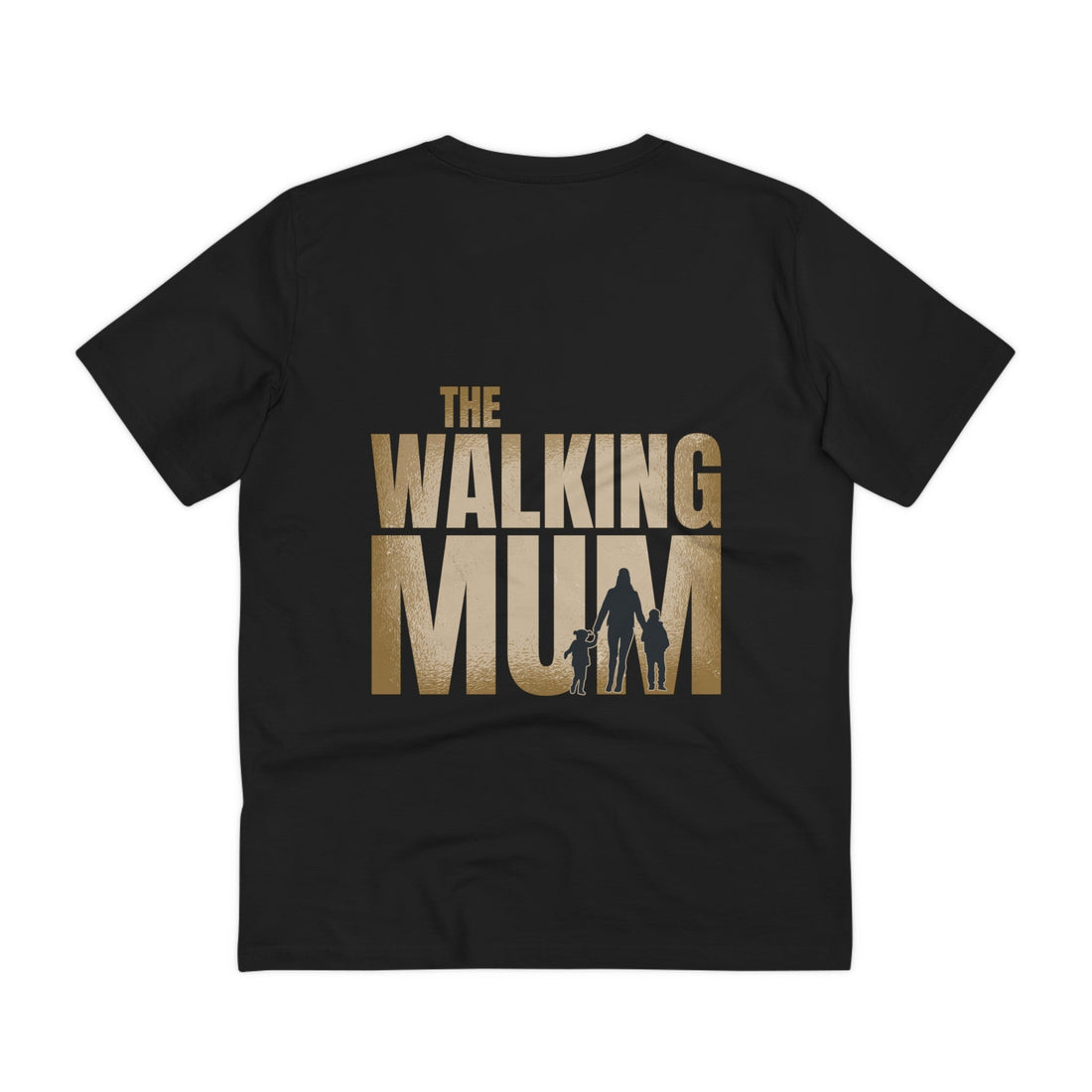 Printify T-Shirt Black / 2XS The walking Mum - Film Parodie - Back Design