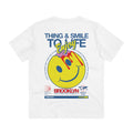Printify T-Shirt White / 2XS Thing and Smile to Life - Streetwear - Joker - Back Design