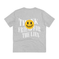 Printify T-Shirt Heather Grey / 2XS Think friend for the Lies - Streetwear - Joker - Back Design