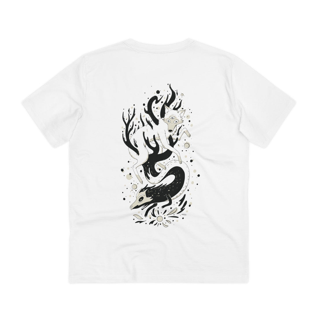 Printify T-Shirt White / 2XS Three Eyed Wolf - Magical Wolf - Back Design