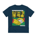 Printify T-Shirt French Navy / 2XS Three Monkey Faces - Comic Mafia - Front Design