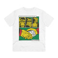 Printify T-Shirt White / 2XS Three Monkey Faces - Comic Mafia - Front Design