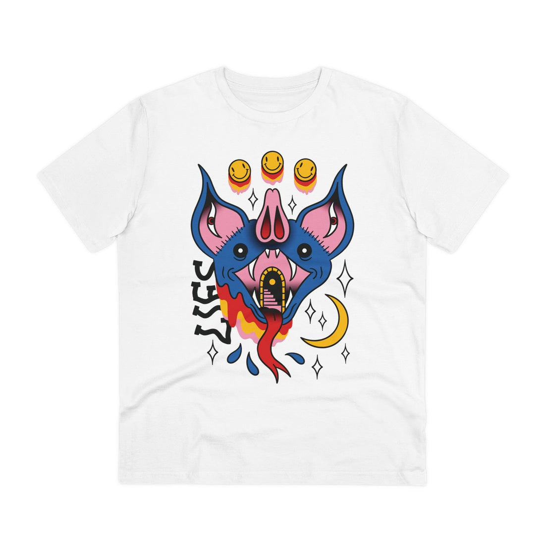 Printify T-Shirt White / 2XS Trippy Bat - Trippy Tattoo - Front Design