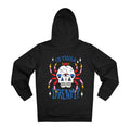 Printify Hoodie Black / M Trippy Spider Skull - Trippy Tattoo - Hoodie - Back Design