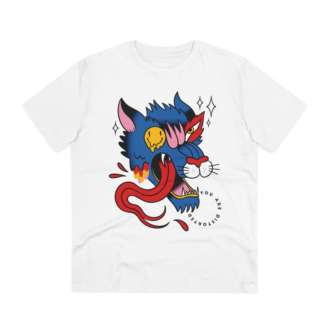 Printify T-Shirt White / 2XS Trippy Wolf - Trippy Tattoo - Front Design