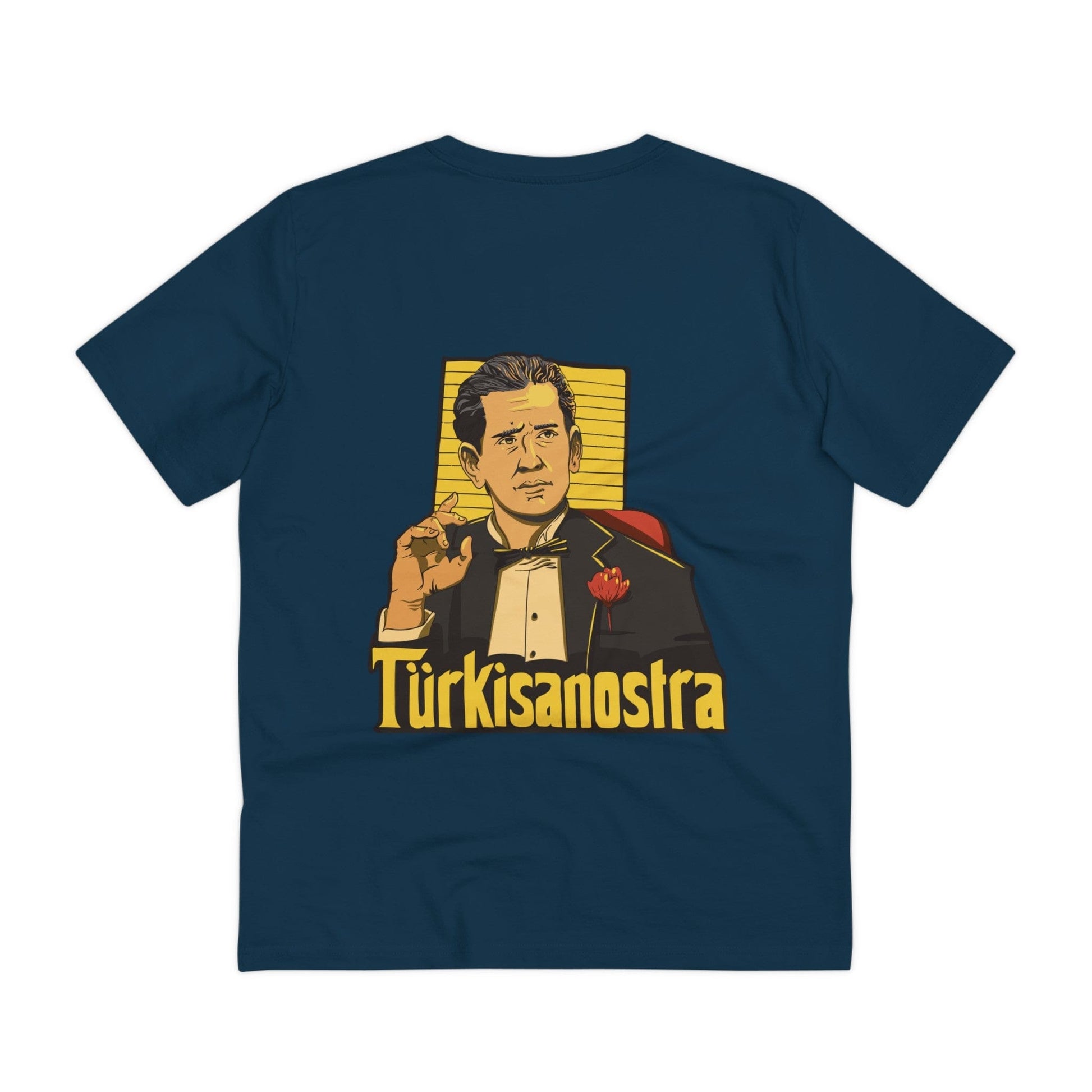 Printify T-Shirt French Navy / 2XS Türkisanostra - Film Parodie - Back Design