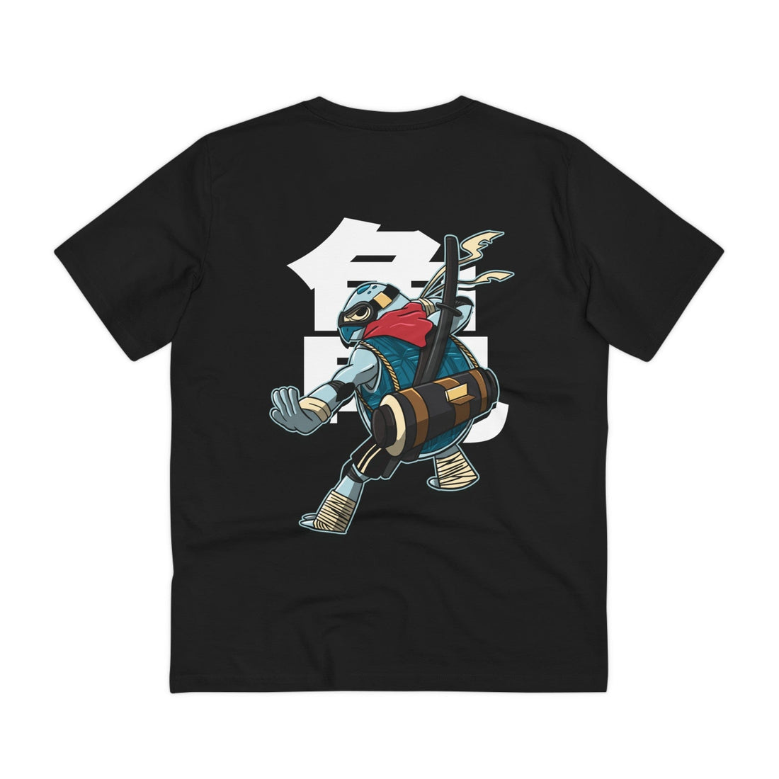 Printify T-Shirt Black / 2XS Turtle - Warrior Animals - Back Design