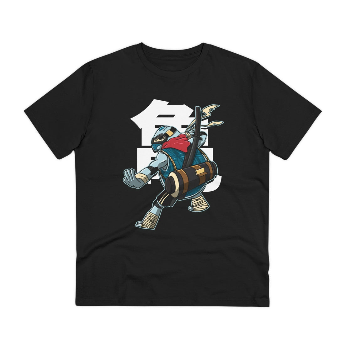 Printify T-Shirt Black / 2XS Turtle - Warrior Animals - Front Design