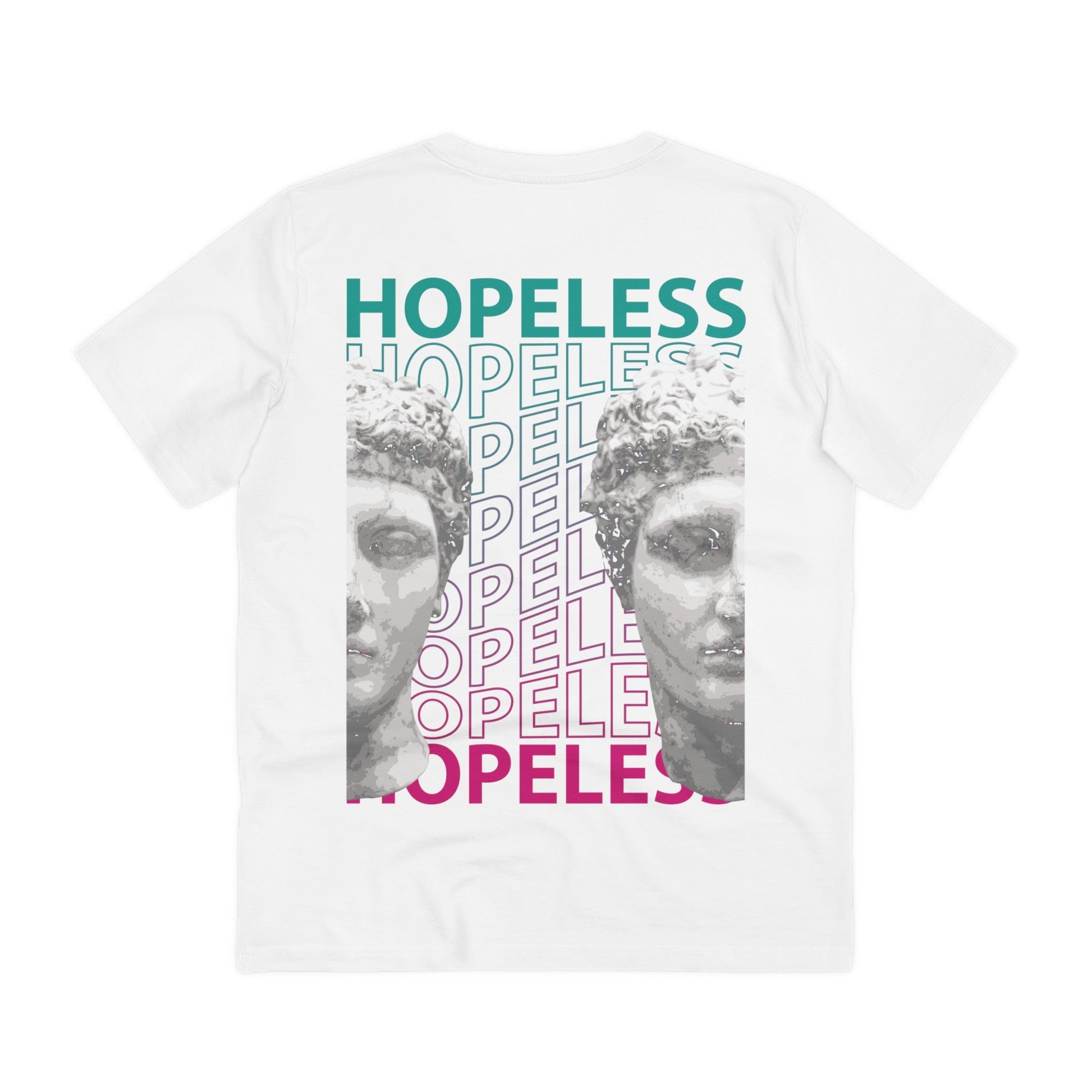 Printify T-Shirt White / 2XS Two Heads Hopeless - Streetwear - Gods Way - Back Design