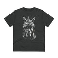 Printify T-Shirt Dark Heather Grey / 2XS Unicorn - Animals with Eye Patch - Front Design