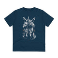 Printify T-Shirt French Navy / 2XS Unicorn - Animals with Eye Patch - Front Design