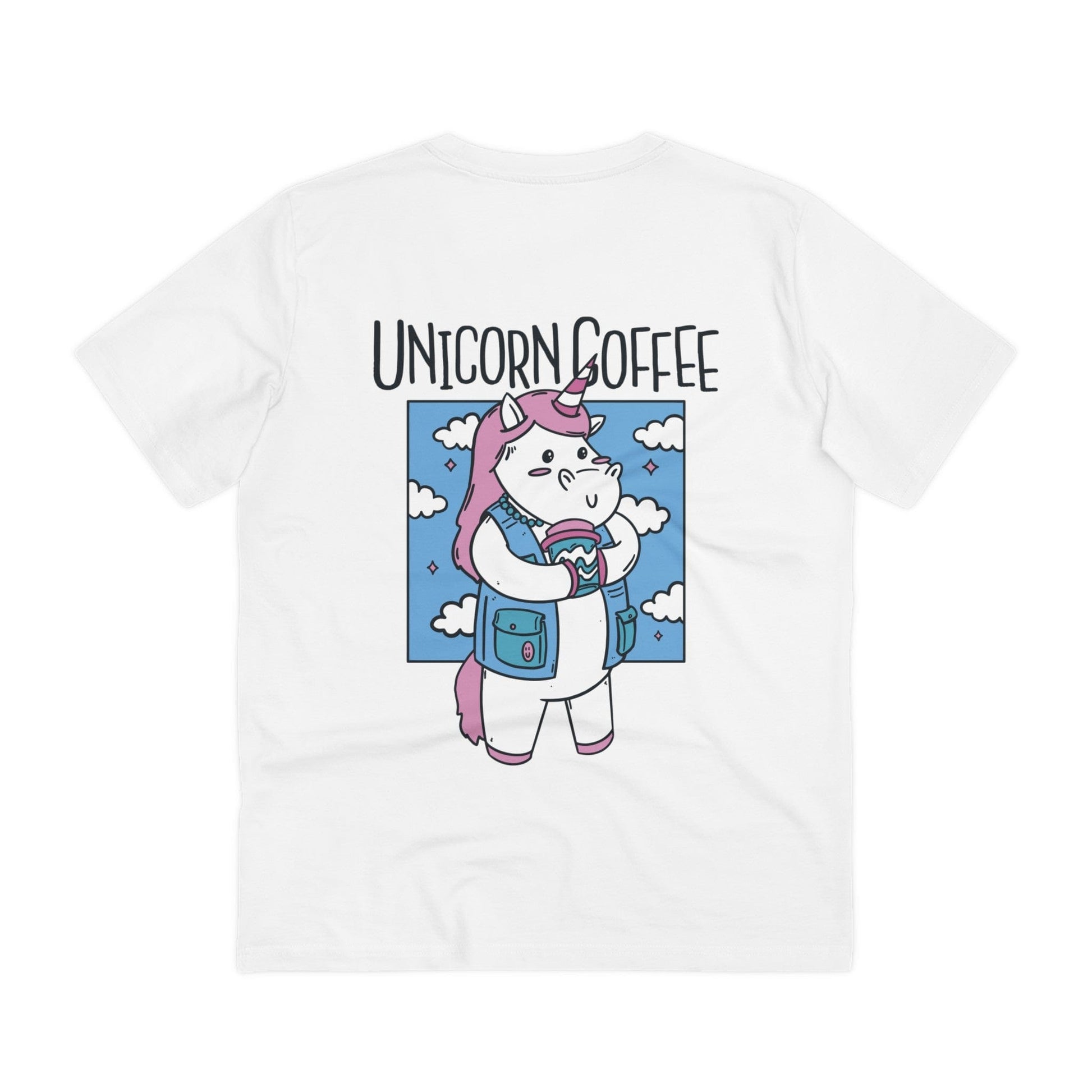 Printify T-Shirt White / 2XS Unicorn Coffee - Unicorn World - Back Design