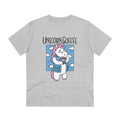 Printify T-Shirt Heather Grey / 2XS Unicorn Coffee - Unicorn World - Front Design