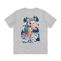 Printify T-Shirt Heather Grey / 2XS Unicorn pee on Mountain - Unicorn World - Back Design