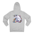 Printify Hoodie Heather Grey / S Unicorn Puke - Unicorn World - Hoodie - Back Design