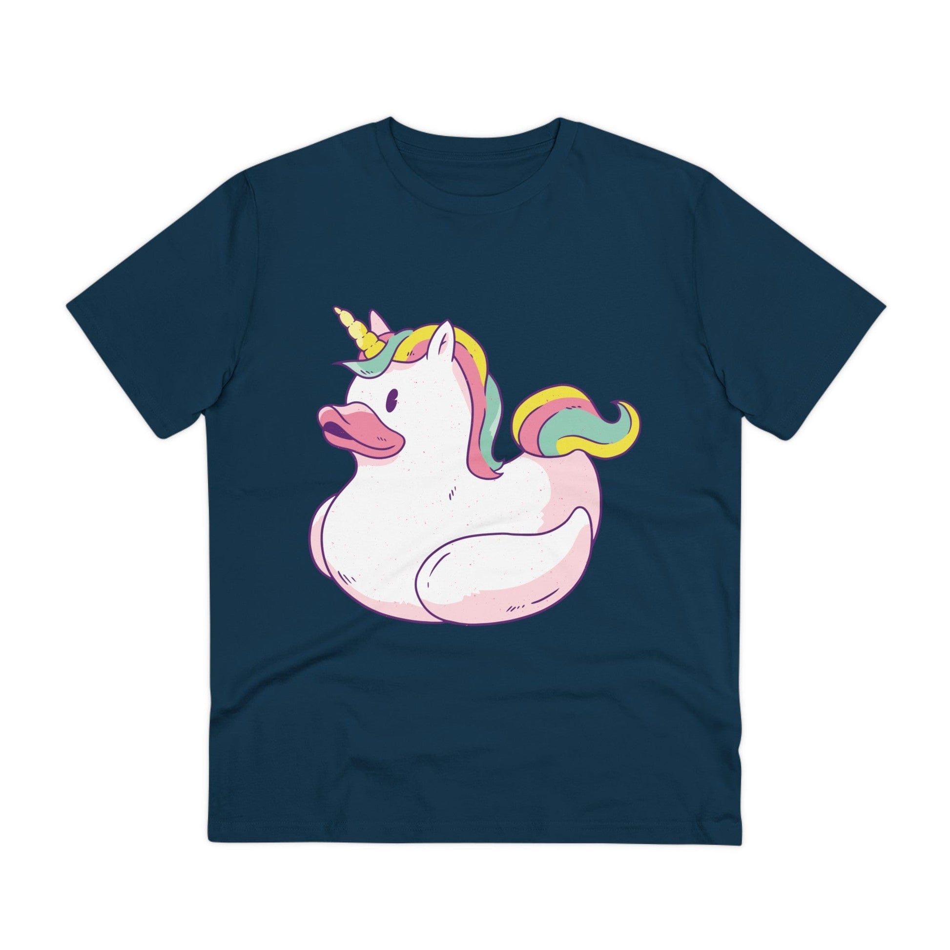 Printify T-Shirt French Navy / 2XS Unicorn - Rubber Duck - Front Design
