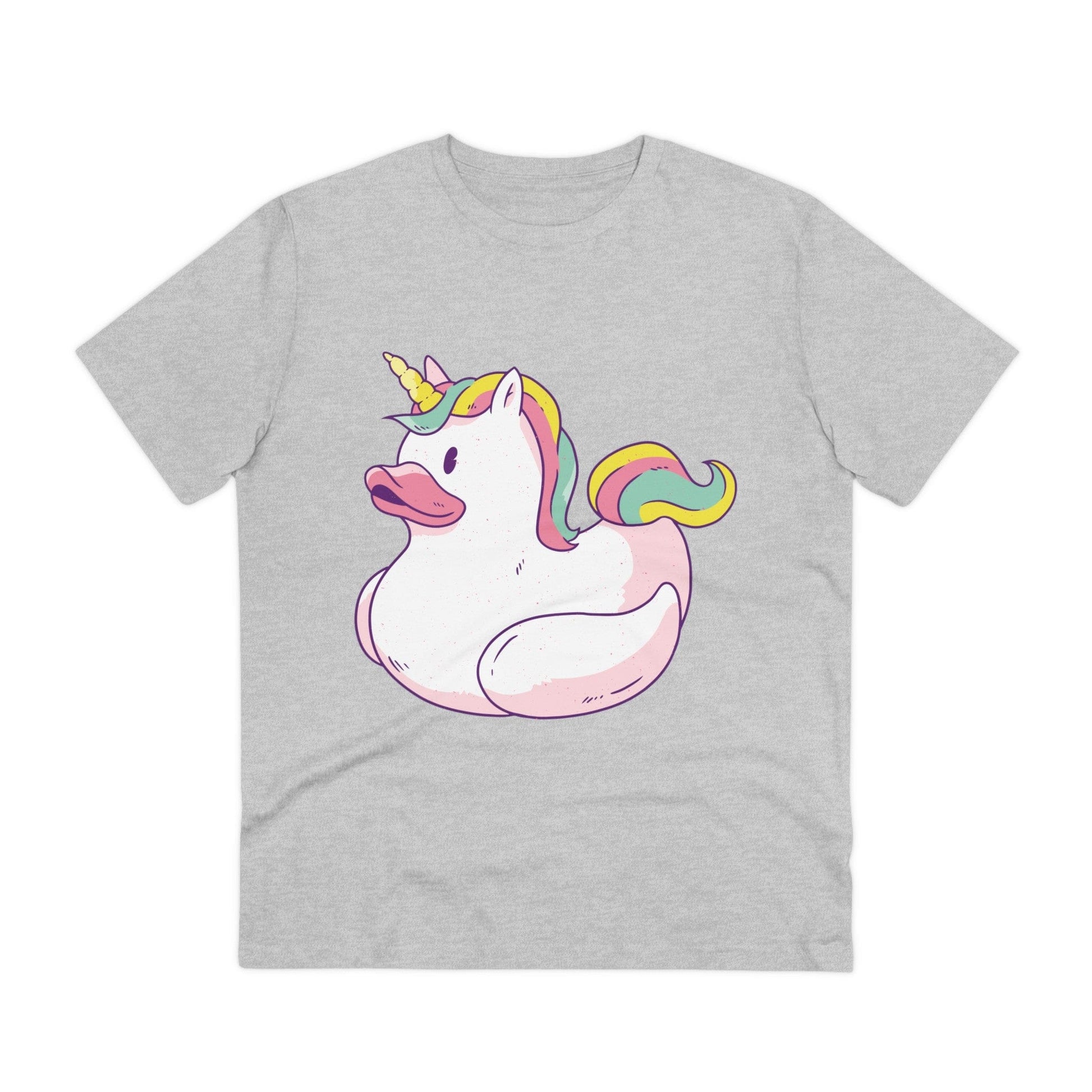 Printify T-Shirt Heather Grey / 2XS Unicorn - Rubber Duck - Front Design